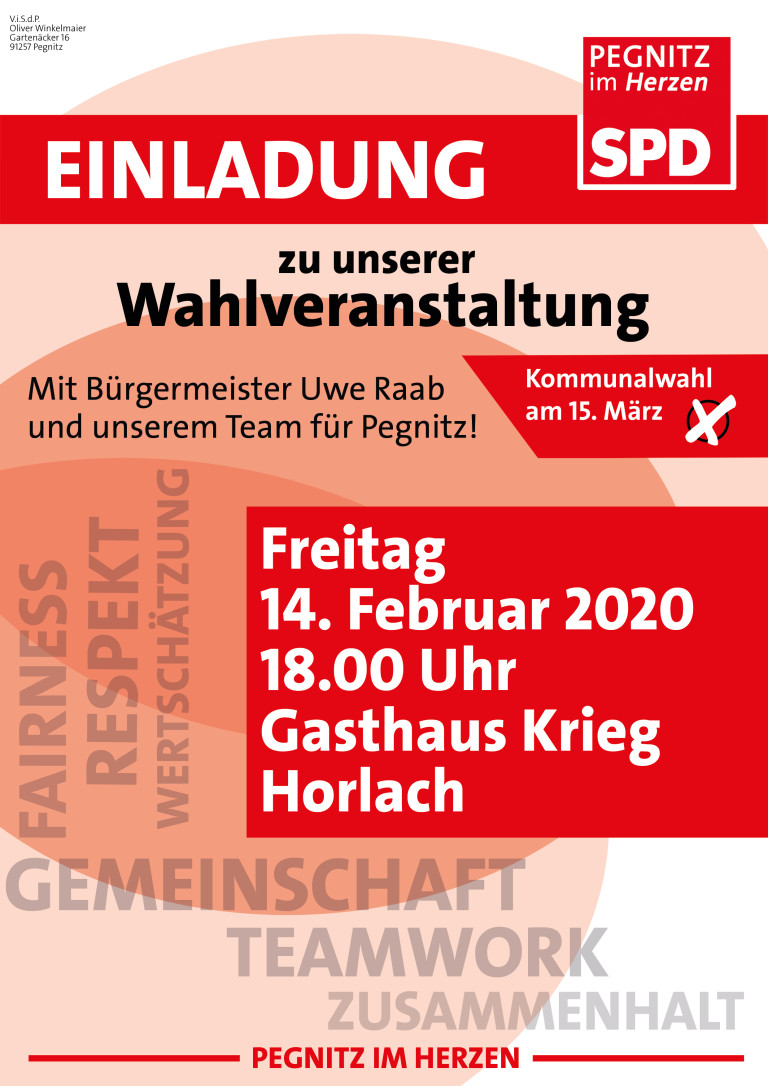 Wahlveranstaltung Horlach 2020