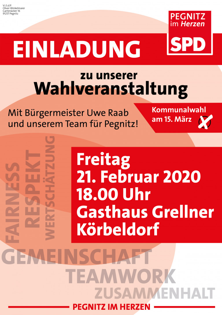 Wahlveranstaltung Körbeldorf 2020