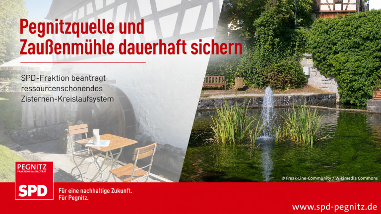 Grafik Wasserversorgung Pegnitzquelle